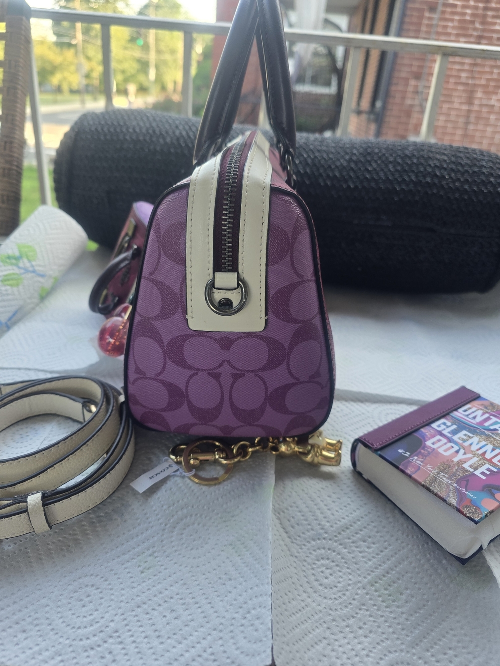 Coach Pink Signature Satchel and Mini Bag Set - Picture 6 of 12